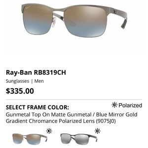 Rare Ray Ban chromance sunglasses